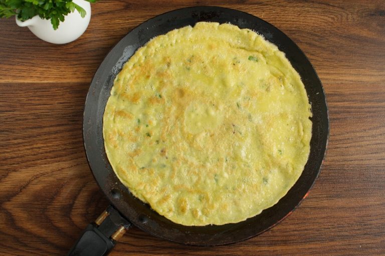 Step 4 - Savory Crepes with Turkey & Mushroom
