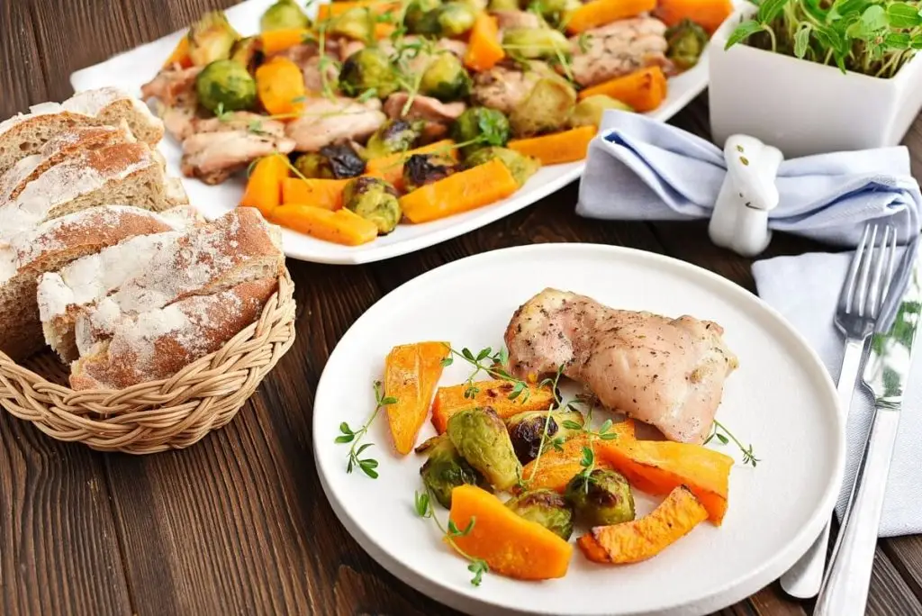 Sheet-Pan Chicken & Brussels Sprouts