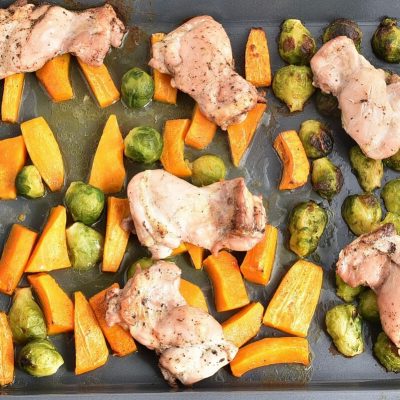 Sheet-Pan Chicken & Brussels Sprouts recipe - step 5