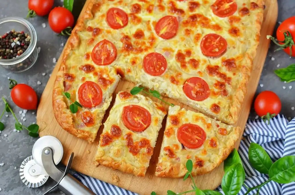 Smoky Cheese  & Onion Tart
