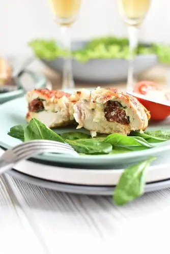 Sun-Dried Tomato and Cheese Stuffed Chicken