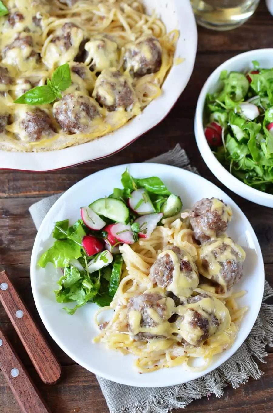 Swedish Meatball Bake with Pasta