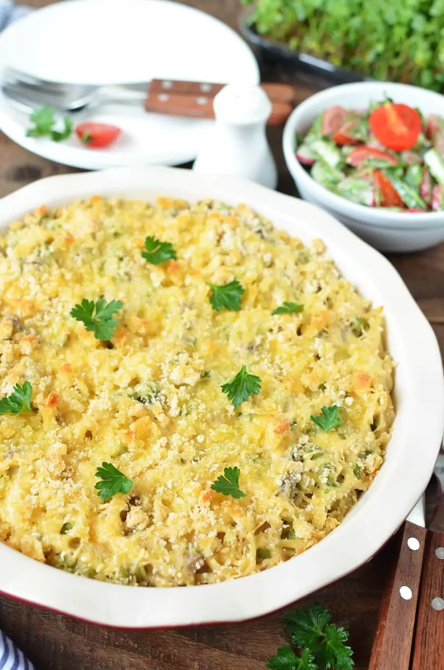 Tuna Tetrazzini Casserole