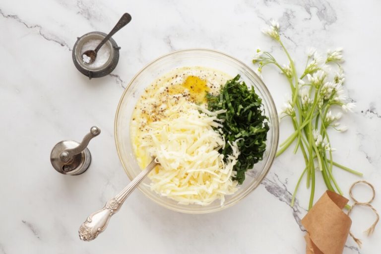 Step 3 - Whole Roast Cauliflower Cheese with Wild Garlic
