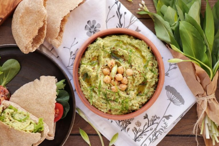 Step 3 - Wild Garlic Hummus