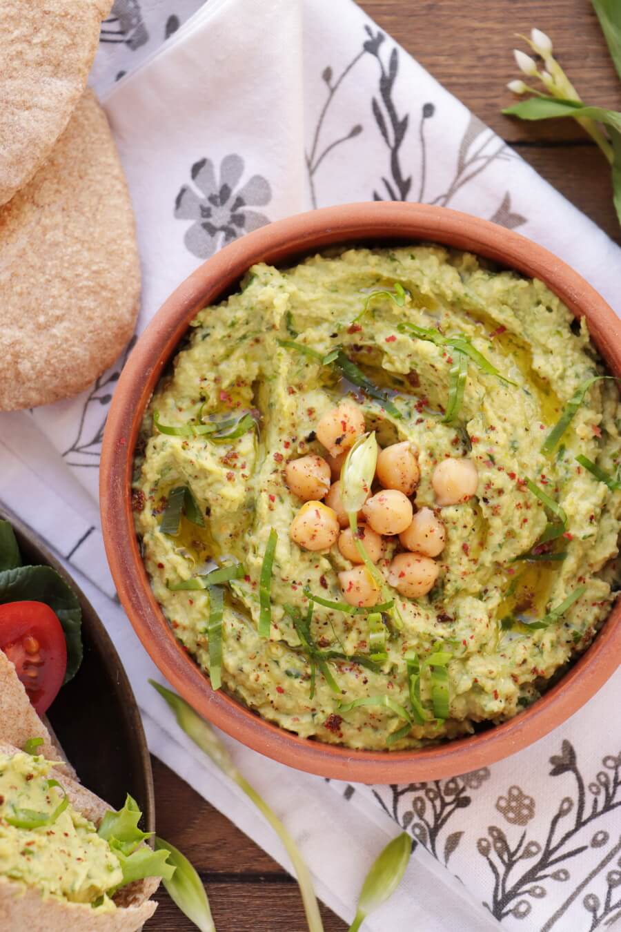 Wild Garlic Hummus Recipe Cook.me Recipes