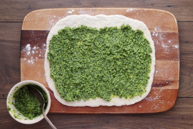 Step 8 - Wild Garlic Pesto Pinwheels