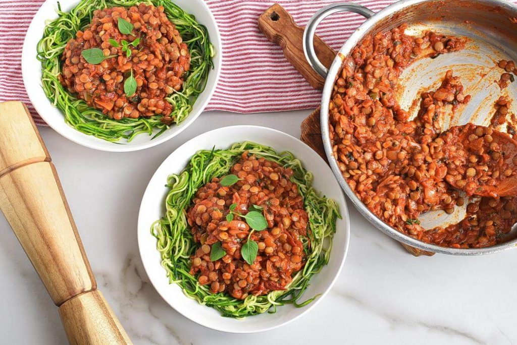 How to serve 30 Minute Spicy Lentil Bolognese