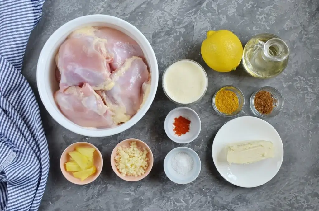 Ingredients for BBQ Tandoori-style Chicken