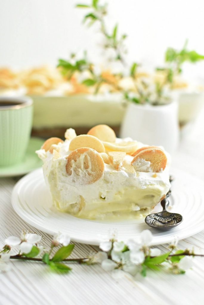 Lemon Pudding Poke Cake - Tastes of Homemade