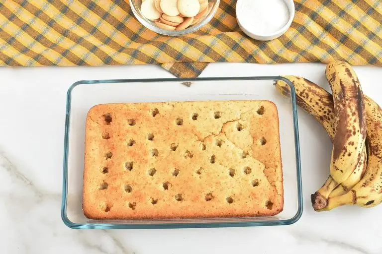 Step 6 - Banana Pudding Poke Cake