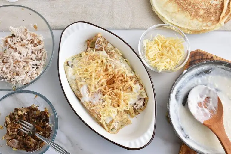 Step 16 - Chicken and Mushroom Crepes