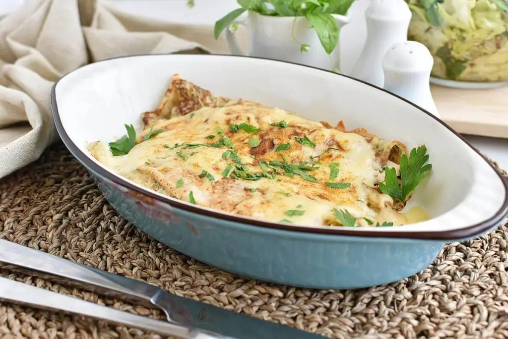 Chicken and Mushroom Crepes