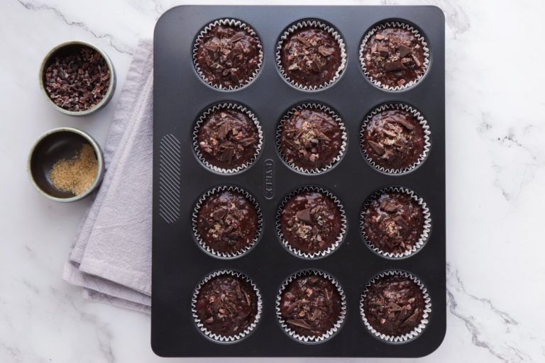 Step 7 - Chocolate Banana Rye Muffins