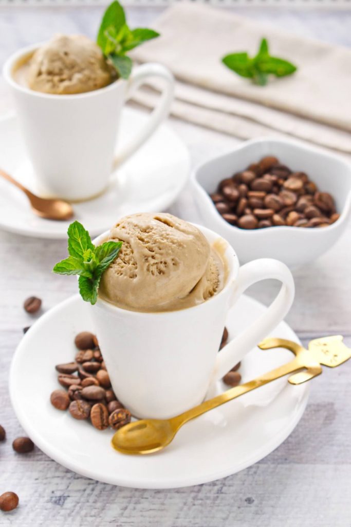 Ice cream with a punchy coffee flavor