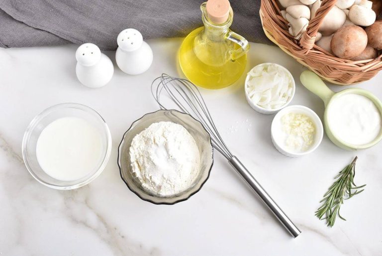 Step 1 - Vegan Creamy Mushroom Crepes