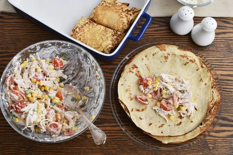 Step 5 - Crêpes Stuffed with Chicken & Cream Cheese