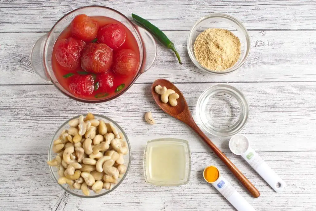 Ingredients for Dairy-Free Vegan Queso Dip