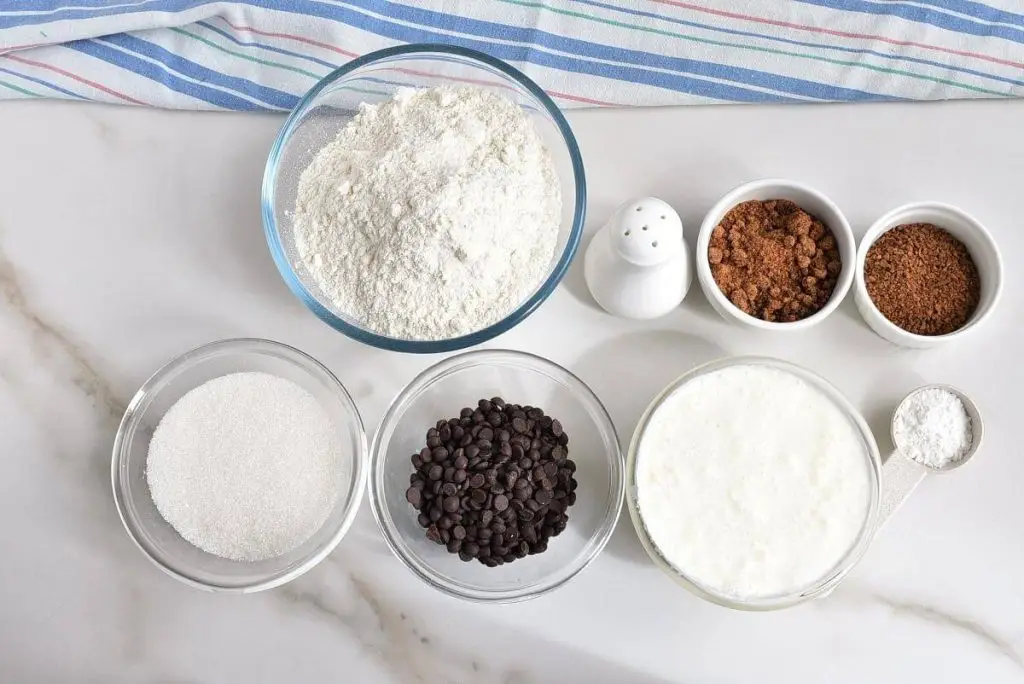 Ingredients for Espresso Chocolate Chip Scones