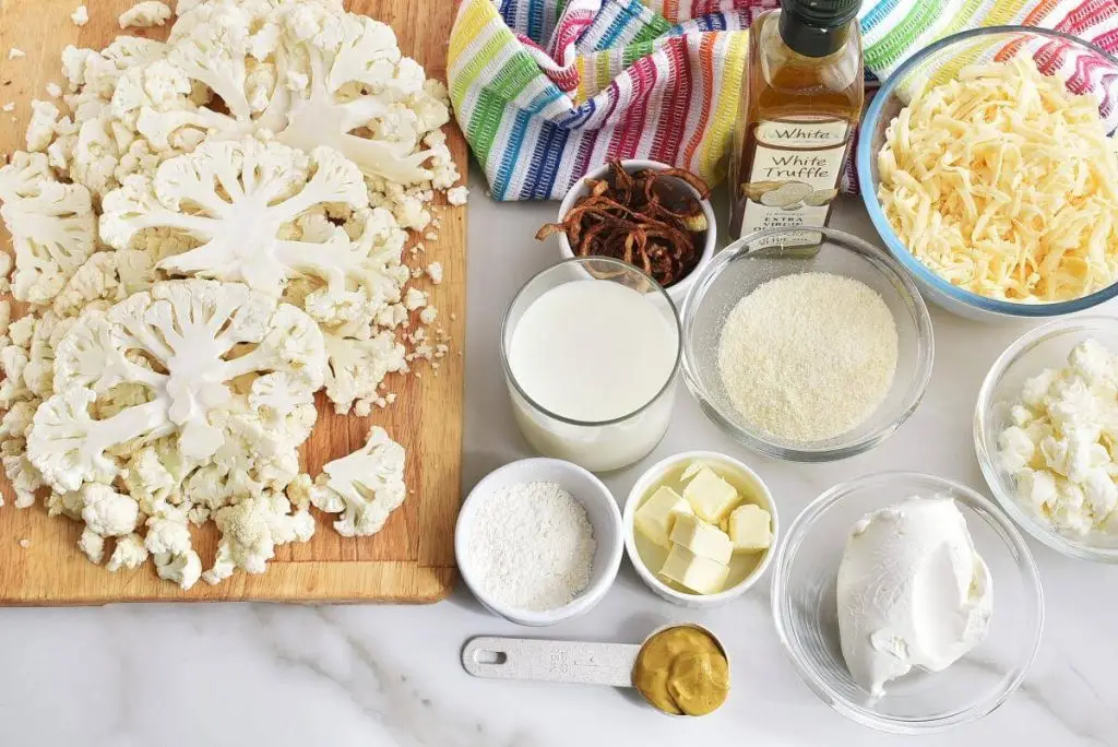 Ingredients for Four-cheese Cauliflower Gratin