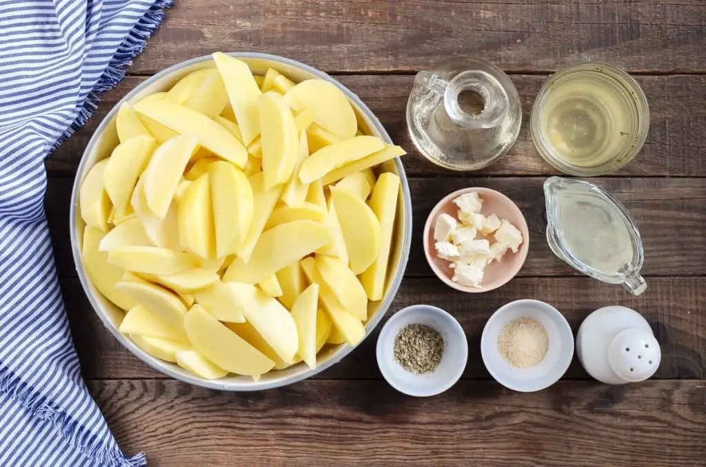 Ingredients for Greek Roasted Lemon Potatoes
