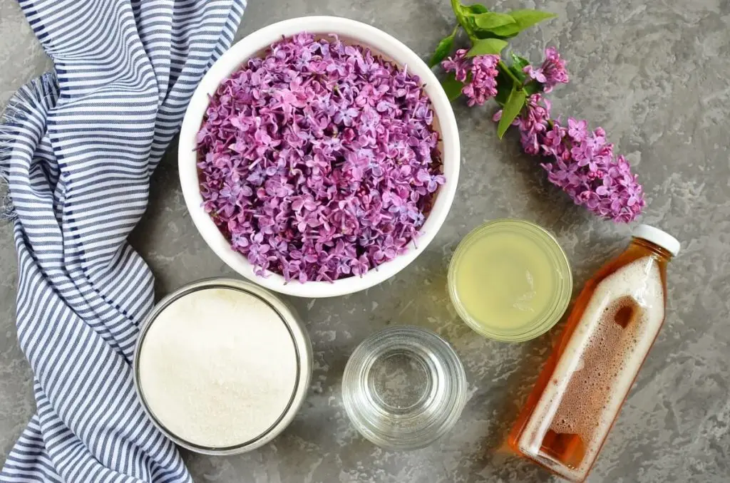 Ingredients for Lilac Shandy