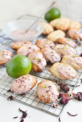 Lime & Hibiscus Madeleines