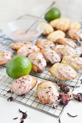 Lime & Hibiscus Madeleines