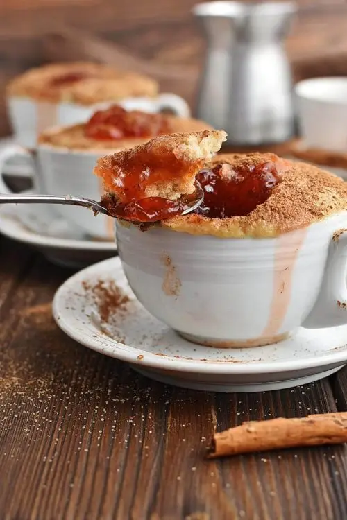 Microwave Jelly Donut in a Mug