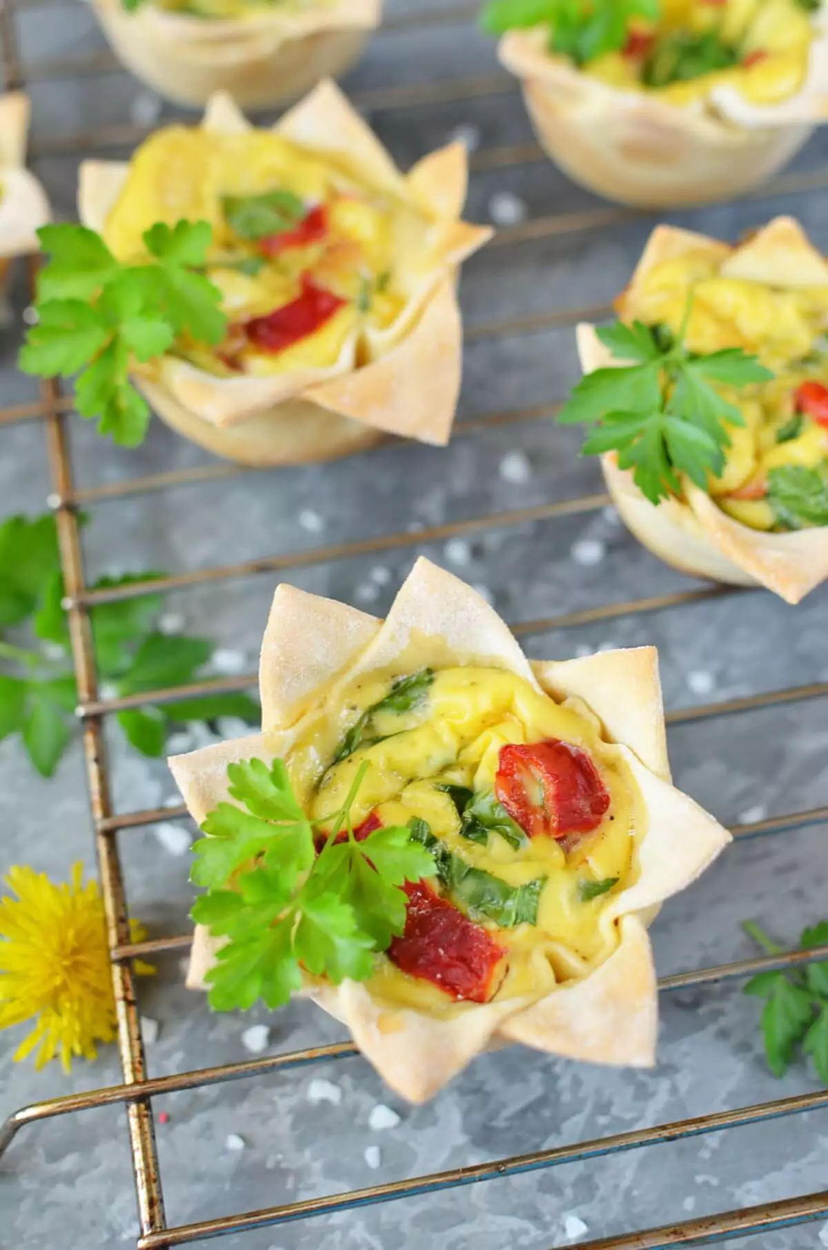 Mini Quiche with Spinach