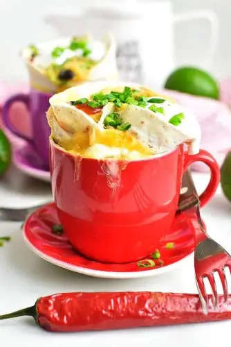 Mugrito: Breakfast Burrito in a Mug