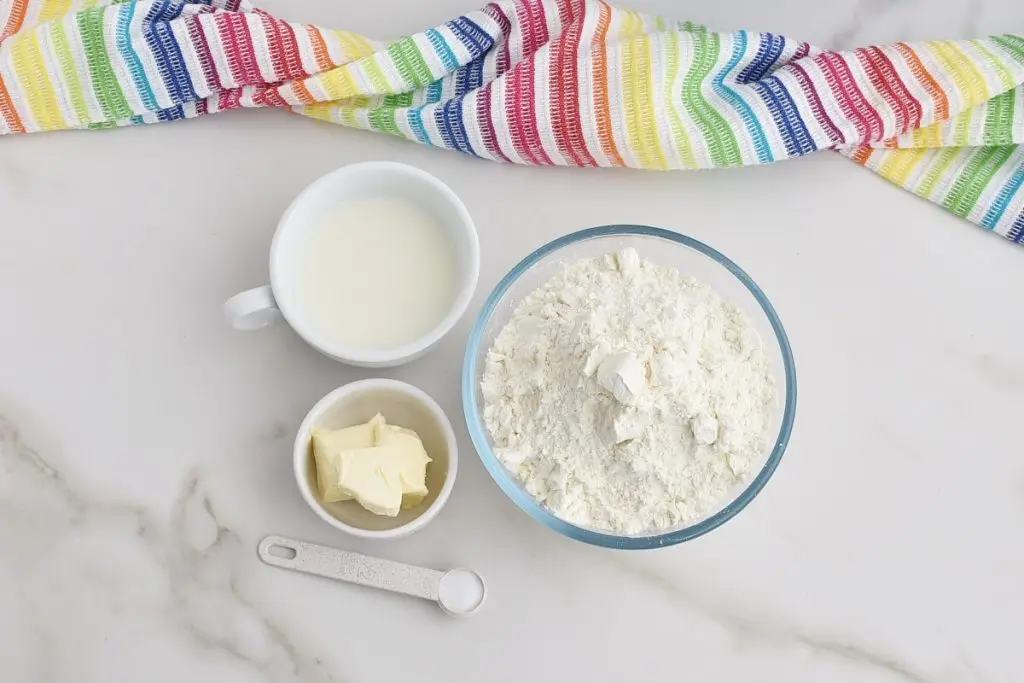 Ingredients for Easy Flatbread (No Yeast)