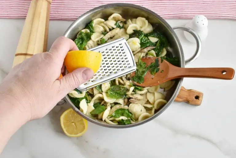 Step 6 - Oyster Mushroom and Spinach Orecchiette