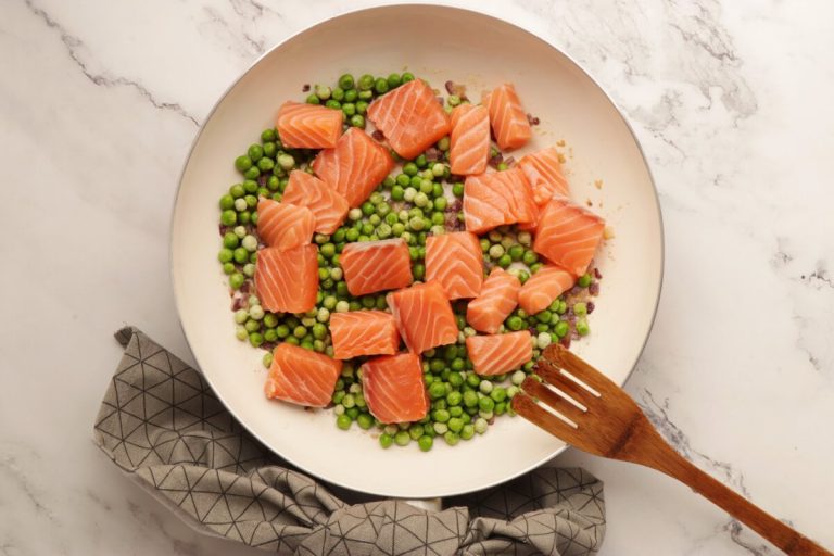 Step 3 - Pasta with Salmon & Peas