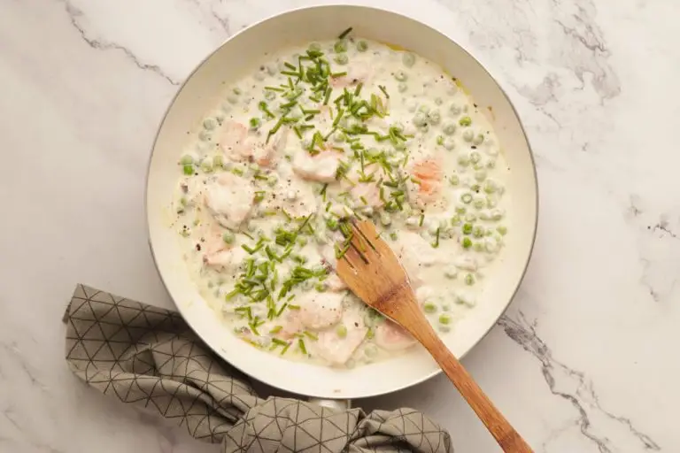 Step 4 - Pasta with Salmon & Peas
