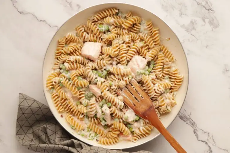 Step 5 - Pasta with Salmon & Peas