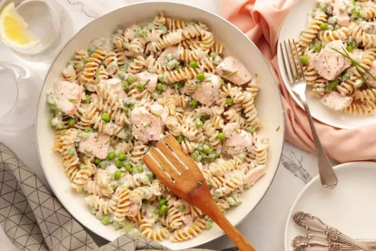 Step 6 - Pasta with Salmon & Peas