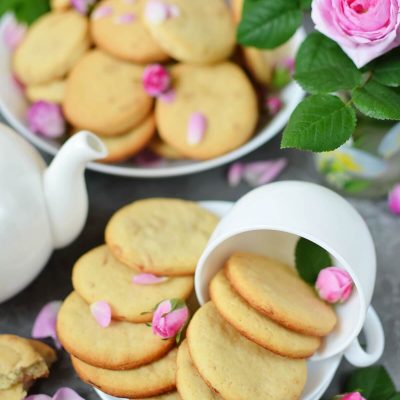 Rose Petal Cookies Recipe-How To Make Rose Petal Cookies-Delicious Rose Petal Cookies