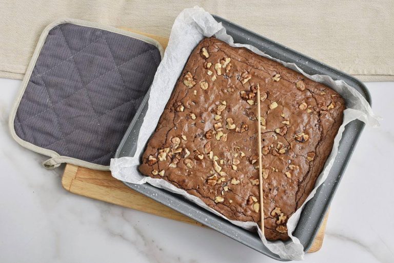 Step 7 - Salted Chocolate & Hazelnut Brownies