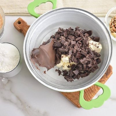 Salted Chocolate & Hazelnut Brownies recipe - step 2
