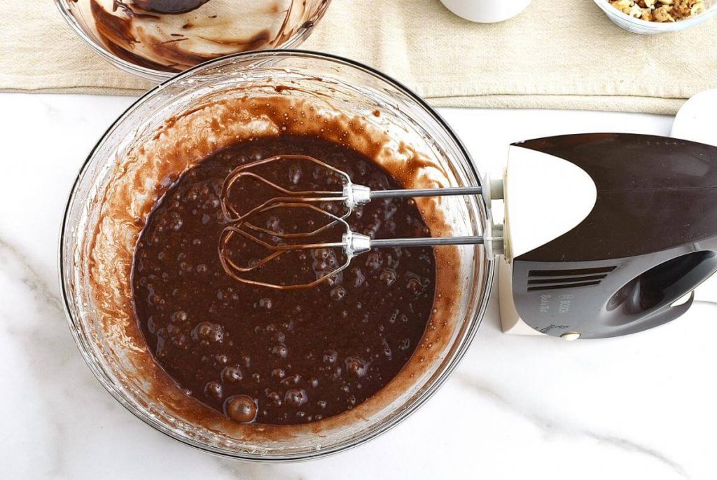 Salted Chocolate & Hazelnut Brownies recipe - step 4