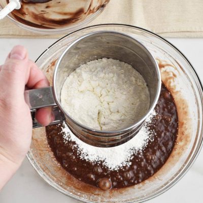Salted Chocolate & Hazelnut Brownies recipe - step 5