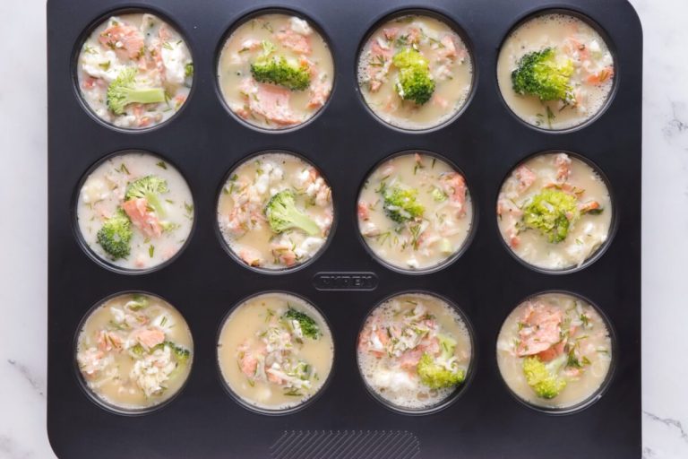 Step 5 - Smoked Salmon Keto Mini Quiches