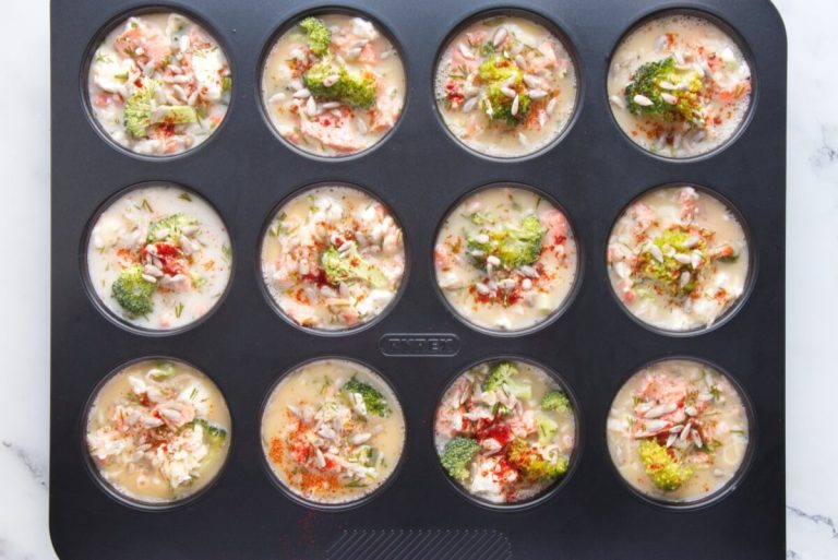 Step 6 - Smoked Salmon Keto Mini Quiches