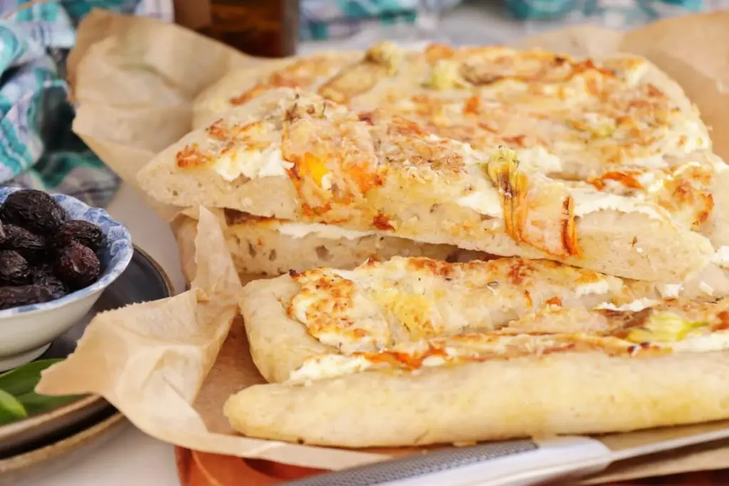Squash Blossom Focaccia
