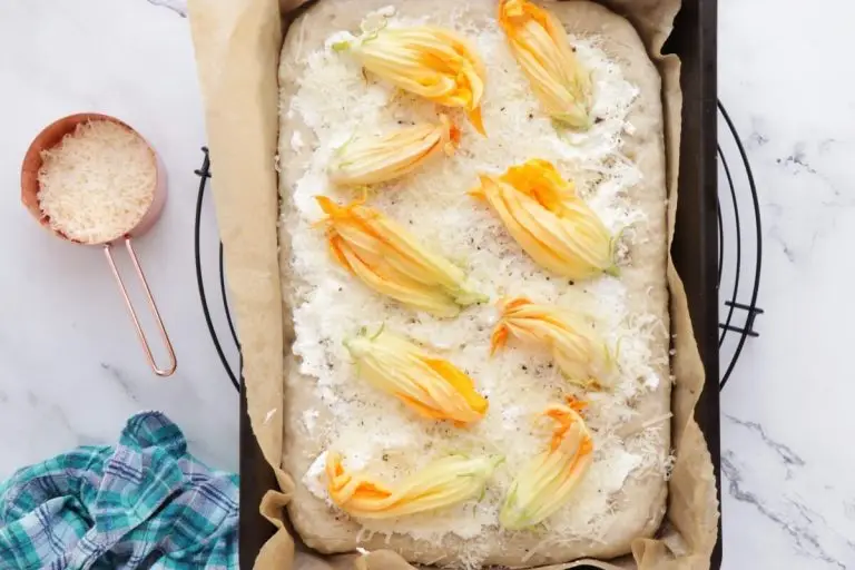 Step 4 - Squash Blossom Focaccia