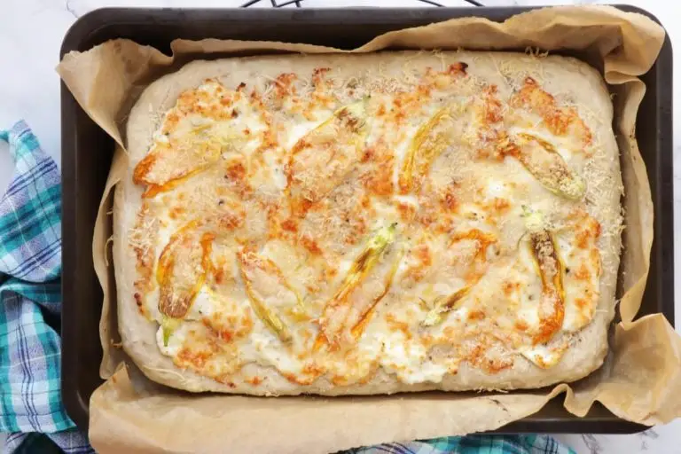 Step 5 - Squash Blossom Focaccia