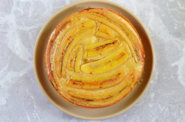 Step 7 - Sticky Upside-Down Banana Cake