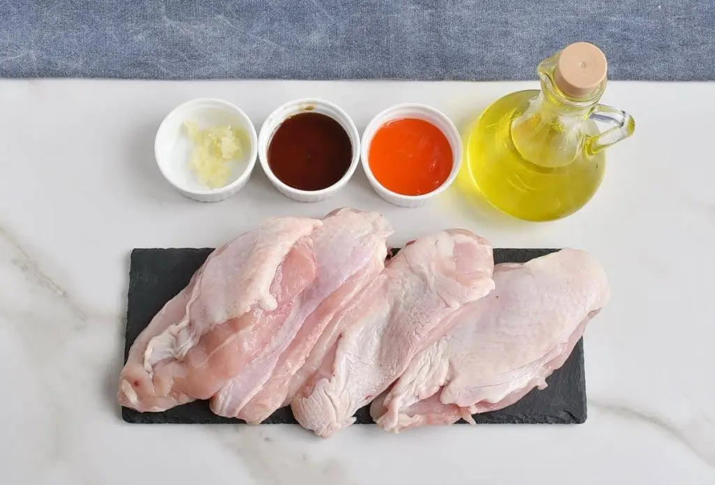 Ingredients for Sweet Chili Chicken