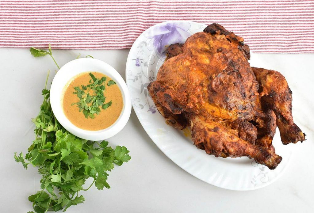 How to serve Tandoori Roast Chicken
